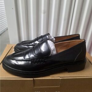 Madewell Chunky Loafers in Leather. Black. Size 9. Like New.